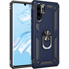Teleplus Huawei P30 Pro Vega Yüzüklü Tank Kapak Lacivert Kılıf