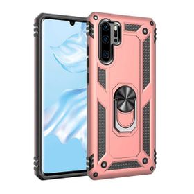Teleplus Huawei P30 Pro Vega Yüzüklü Tank Kapak Lacivert Kılıf