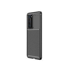 Teleplus Huawei P40 Kahverengi Negro Karbon Silikon Kılıf