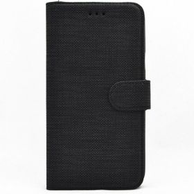 Teleplus Huawei P40 Kumaş Spor Standlı Cüzdan Siyah Kılıf