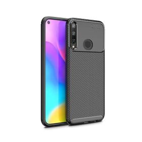 Teleplus Huawei P40 Lite E Kahverengi Negro Dizayn Silikon Kılıf+Nano Ekran Koruyucu