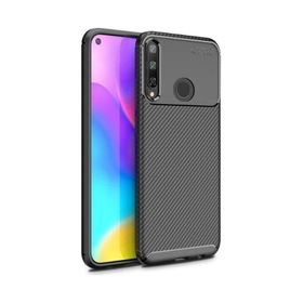 Teleplus Huawei P40 Lite E Kahverengi Negro Dizayn Silikon Kılıf+Nano Ekran Koruyucu