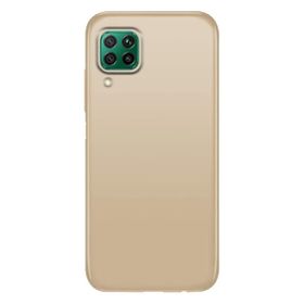 Teleplus Huawei P40 Lite Lüks Mat Nano Ekran Koruyucu Gold Silikon Cep Telefonu Kılıf
