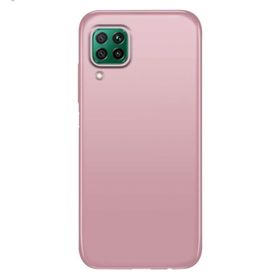 Teleplus Huawei P40 Lite Lüks Mat Rose Gold Silikon Cep Telefonu Kılıf
