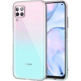 Teleplus Huawei P40 Lite Lüks Silikon Şeffaf Kılıf+Nano Ekran Koruyucu