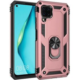 Teleplus Huawei P40 Lite Vega Yüzüklü Tank Kapak Rose Gold Kılıf