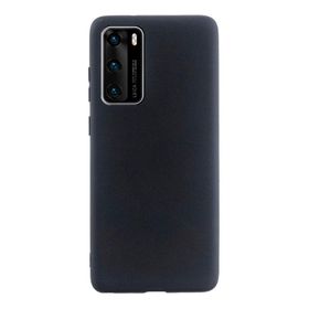 Teleplus Huawei P40 Lüks Mat Silikon Siyah Kılıf