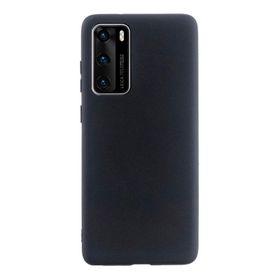 Teleplus Huawei P40 Lüks Mat Silikon Siyah Kılıf