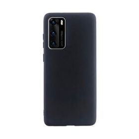 Teleplus Huawei P40 Lüks Mat Silikon Siyah Kılıf
