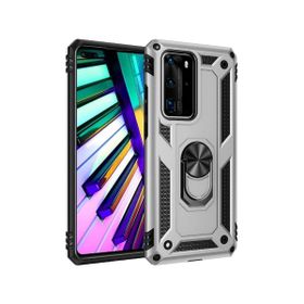 Teleplus Huawei P40 Pro Vega Yüzüklü Tank Kapak Gold Kılıf
