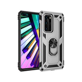 Teleplus Huawei P40 Vega Yüzüklü Tank Kapak Rose Gold Kılıf