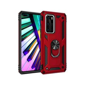 Teleplus Huawei P40 Vega Yüzüklü Tank Kapak Rose Gold Kılıf
