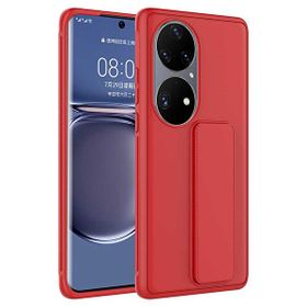 Teleplus Huawei P50 Pro Kamera Korumalı Premier Silikon Kırmızı Kılıf