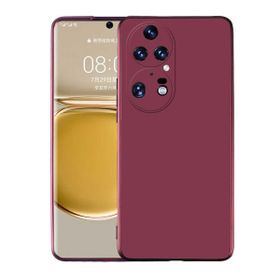 Teleplus Huawei P50 Pro Kamera Korumalı Premier Silikon Kırmızı Kılıf