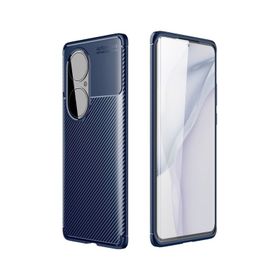 Teleplus Huawei P50 Pro Karbon Dokulu Negro Silikon Siyah Kılıf