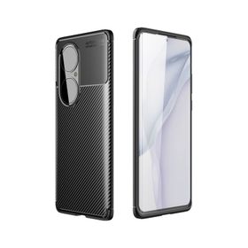Teleplus Huawei P50 Pro Karbon Dokulu Negro Silikon Siyah Kılıf