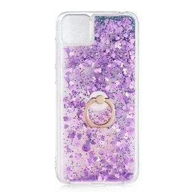 Teleplus Huawei Y5P Milce Yüzüklü Sulu Gold Silikon Cep Telefonu Kılıf