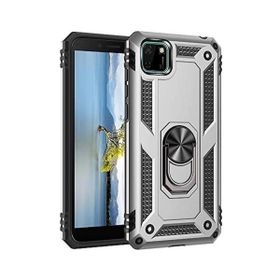 Teleplus Huawei Y5P Vega Yüzüklü Tank Kapak Lacivert Kılıf