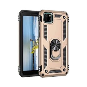 Teleplus Huawei Y5P Vega Yüzüklü Tank Kapak Lacivert Kılıf