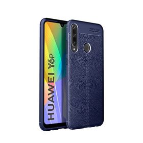 Teleplus Huawei Y6P Deri Dokulu Silikon Kılıf