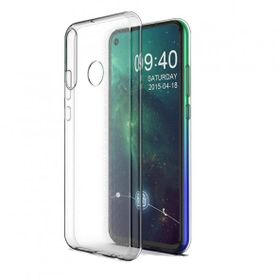 Teleplus Huawei Y6P Kılıf Lüks Silikon Şeffaf ve Nano Ekran Koruyucu