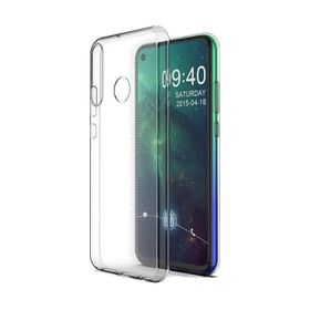 Teleplus Huawei Y6P Kılıf Lüks Silikon Şeffaf ve Nano Ekran Koruyucu