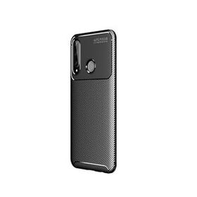Teleplus Huawei Y6P Negro Dizayn Silikon Siyah Nano Ekran Koruyucu Kılıf