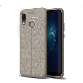 Teleplus Huawei Y6S 2019 Deri Dokulu Lacivert Nano Ekran Koruyucu Silikon Cep Telefonu Kılıf