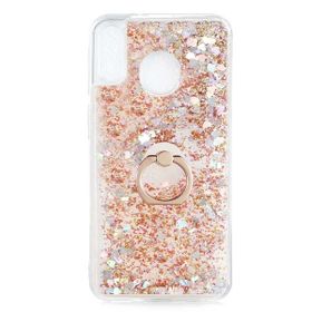 Teleplus Huawei Y6s 2019 Milce Yüzüklü Sulu Gold Silikon Cep Telefonu Kılıf