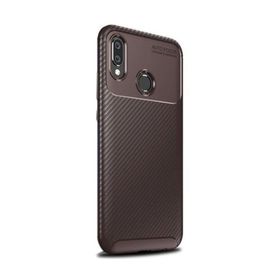 Teleplus Huawei Y6s 2019 Negro Karbon ve Silikonlu Lacivert Nano Ekran Koruyucu Cep Telefonu Kılıfı