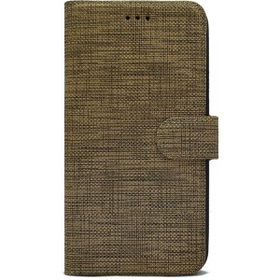 Teleplus Huawei Y7 2019 Kahverengi Kumaş Spor Standlı Cüzdan Kılıf