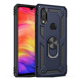Teleplus Huawei Y7 2019 Vega Yüzüklü Tank Kapak Lacivert Kılıf