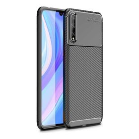 Teleplus Huawei Y8p Kılıf Negro Karbon Silikon