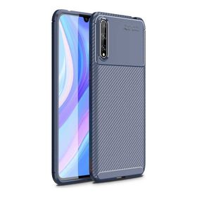 Teleplus Huawei Y8p Kılıf Negro Karbon Silikon