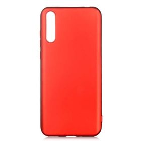 Teleplus Huawei Y8p Lüks Mat Silikon Kırmızı Kılıf