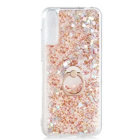 Teleplus Huawei Y8p Milce Yüzüklü Sulu Pembe Silikon Cep Telefonu Kılıf