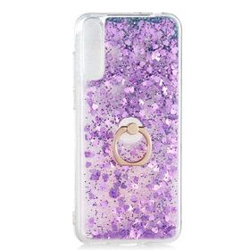 Teleplus Huawei Y8p Milce Yüzüklü Sulu Pembe Silikon Cep Telefonu Kılıf