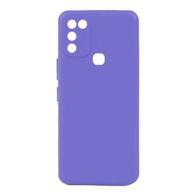Teleplus İnfinix Hot 10 Play Kamera Korumalı TPU Silikon Mor Kılıf