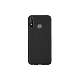 Teleplus İnfinix Hot 8 Kılıf Lüks Mat Silikon Siyah Nano Ekran Koruyucu