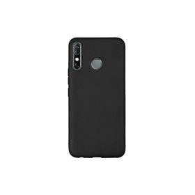 Teleplus İnfinix Hot 8 Kılıf Lüks Mat Silikon Siyah Nano Ekran Koruyucu