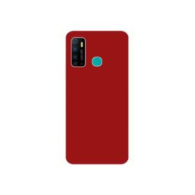 Teleplus İnfinix Hot 9 Lüks Mat Silikon Kırmızı Kılıf