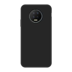 Teleplus Infinix Note 7 Lüks Mat Nano Ekran Koruyucu Siyah Silikon Cep Telefonu Kılıf