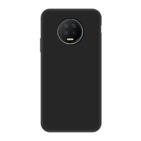 Teleplus Infinix Note 7 Lüks Mat Nano Ekran Koruyucu Siyah Silikon Cep Telefonu Kılıf