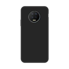 Teleplus Infinix Note 7 Lüks Mat Nano Ekran Koruyucu Siyah Silikon Cep Telefonu Kılıf