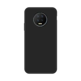 Teleplus Infinix Note 7 Lüks Mat Nano Ekran Koruyucu Siyah Silikon Cep Telefonu Kılıf