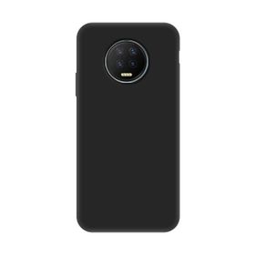 Teleplus Infinix Note 7 Lüks Mat Siyah Silikon Cep Telefonu Kılıf