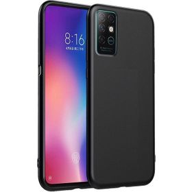 Teleplus Infinix Note 8 Lüks Mat Siyah Nano Ekran Koruyucu Silikon Cep Telefonu Kılıf