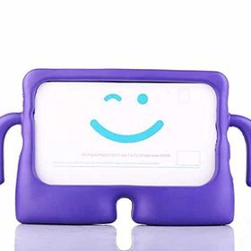 Teleplus iPad 10.2 2021 9. Nesil İbuy Karakter Silikon Mor Kılıf