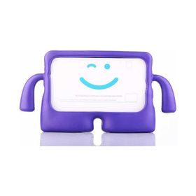 Teleplus iPad 10.2 2021 9. Nesil İbuy Karakter Silikon Mor Kılıf