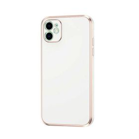Teleplus iPhone 11 Kamera Korumalı Lazer Bark Silikon Beyaz Kılıf